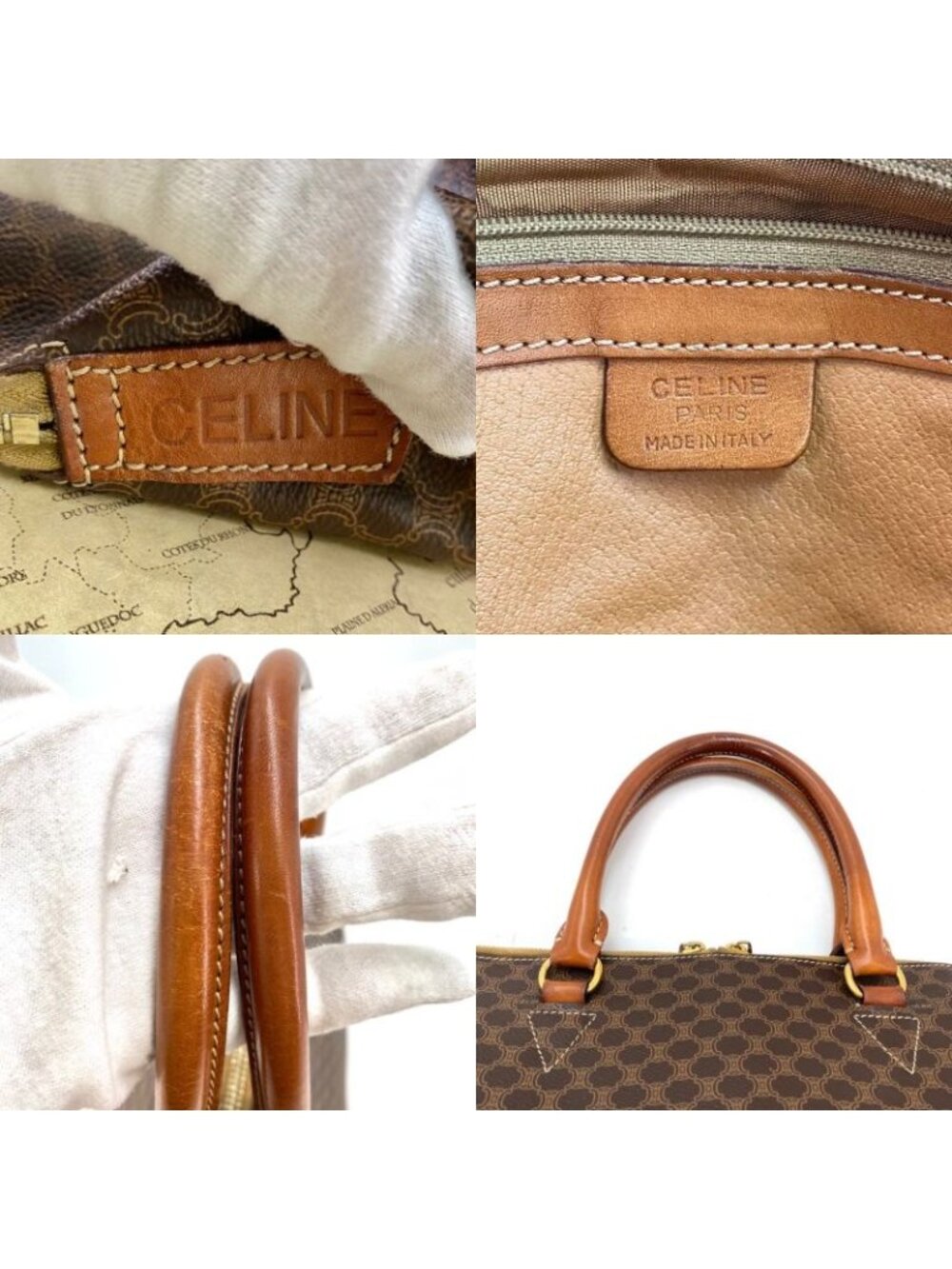 Celine Tote Macadam Mini Boston Travel Formal Business - Picture 5 of 16